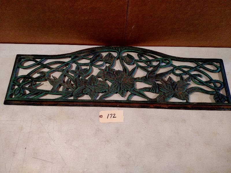lot 172 image: Cast Iron Decoration, 40x15...