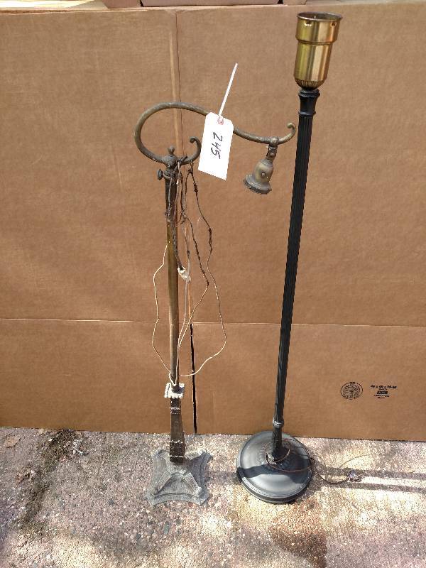 lot 245 image: Vintage Ornate Floor Lamp...