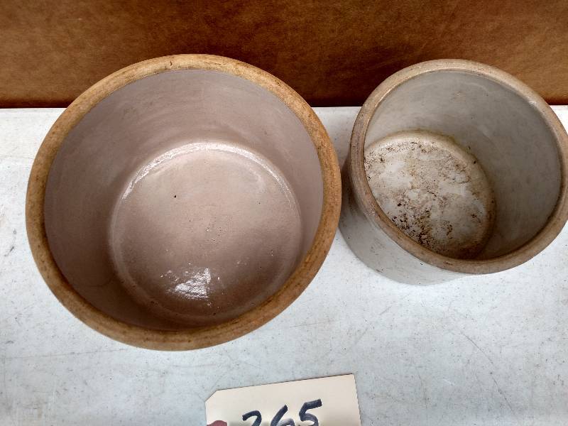 lot 265 image: (2) Crocks...