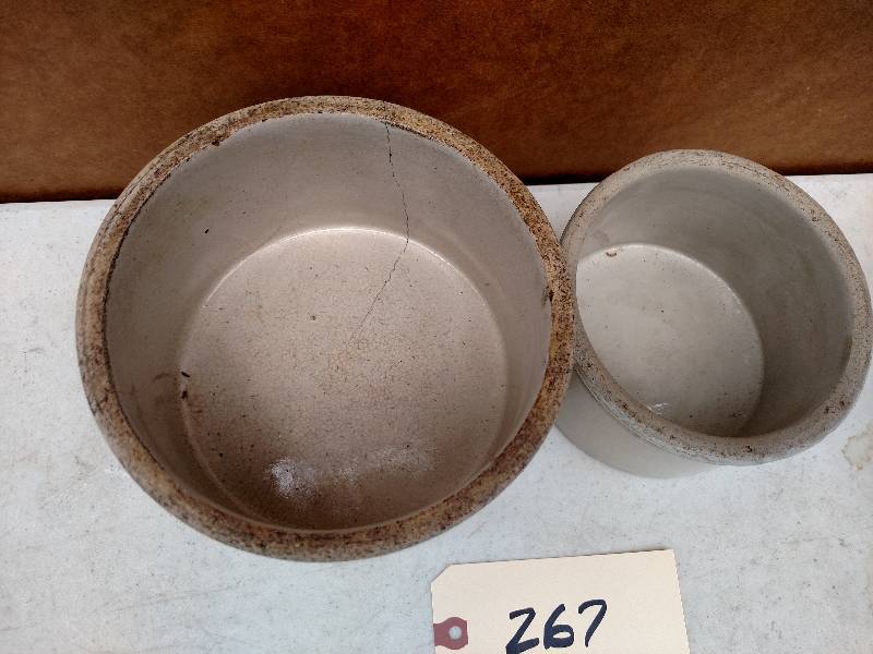 lot 267 image: (2) Crocks...