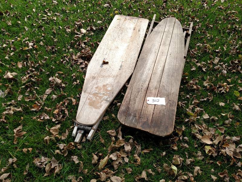 lot 302 image: (2) Vintage Ironing Boards...