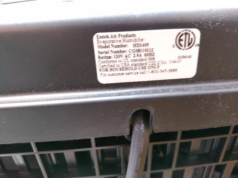 lot 311 image: Air Care Humidifier, Works...