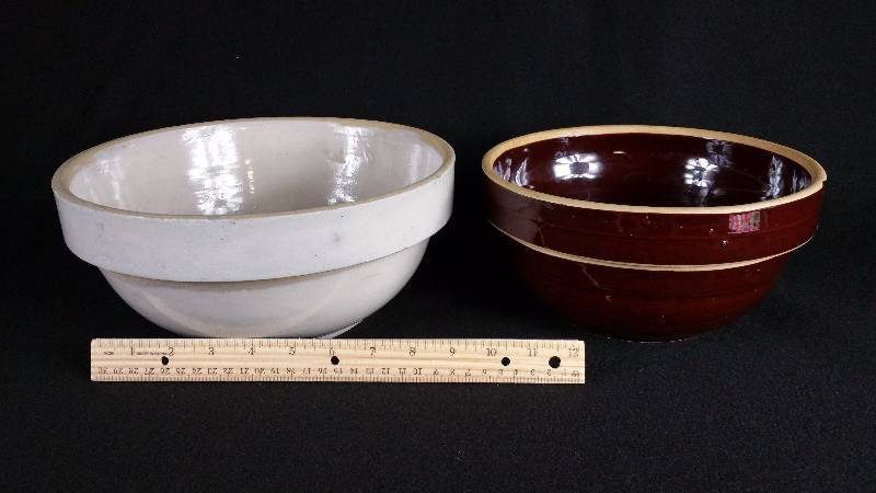 Antique 9 and 10 Bowls