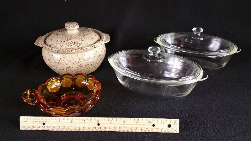 Monmouth Covered Dish, Glasbake #235, Etc