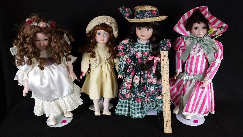 (4) Elegant Styled Dolls