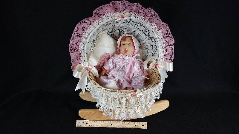 Berenguer Baby Doll & Crib