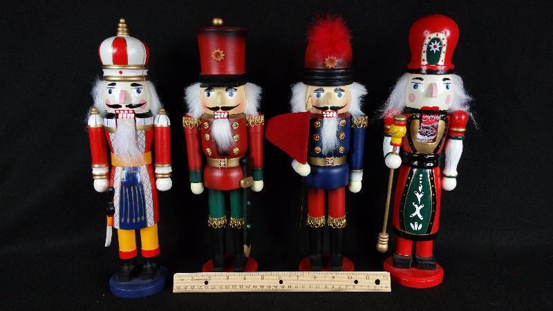 (4) Wooden Nutcrackers