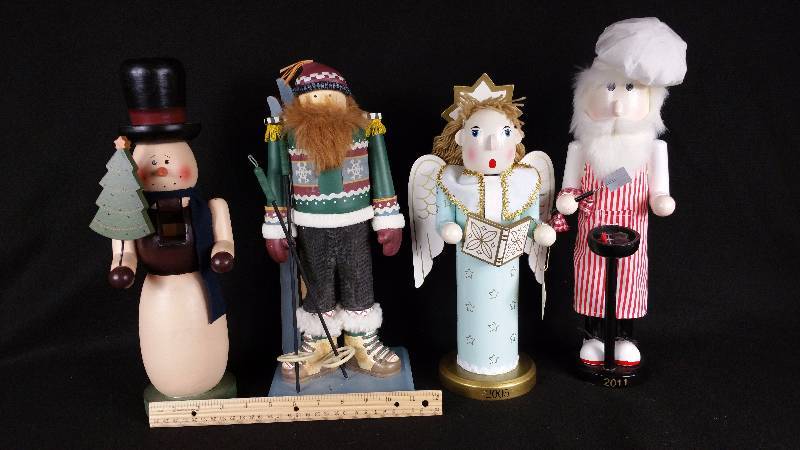 (4) Wooden Nutcrackers