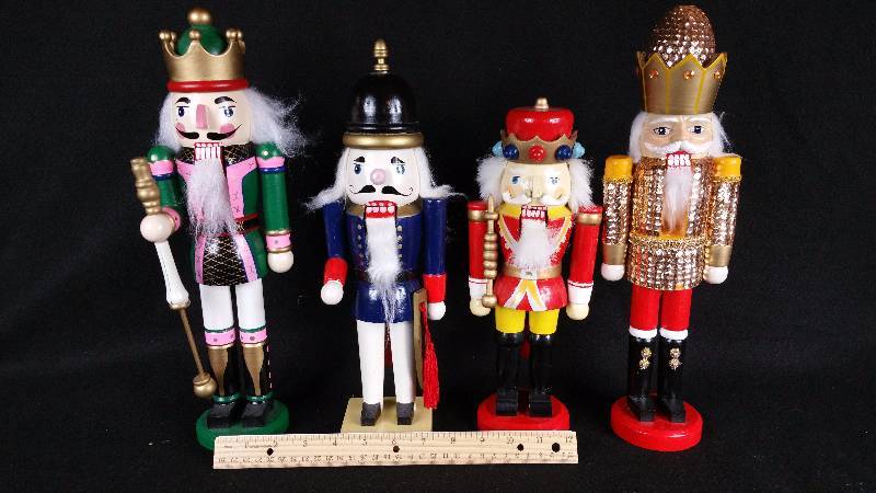(4) Wooden Nutcrackers