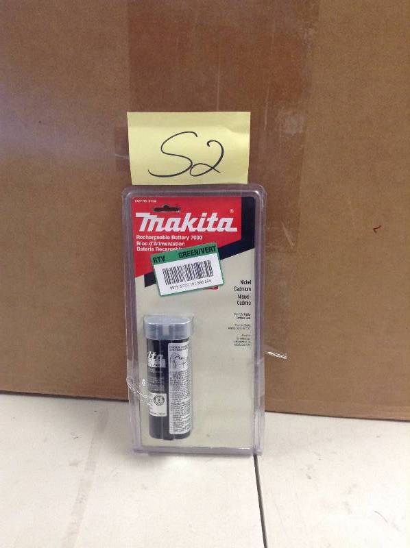 lot 52 image: Makita 7.2-Volt Ni-Cad Stick Battery