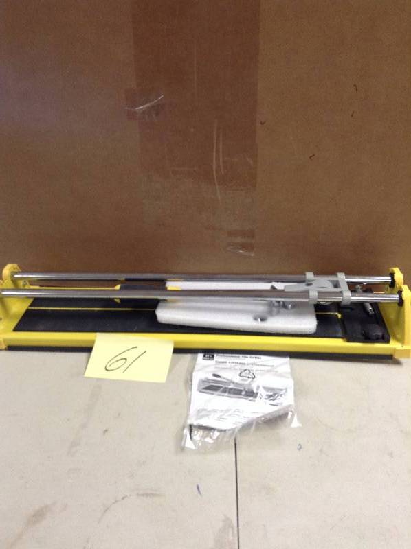 lot 61 image: QEP 21 in. Ceramic Tile Cutter in working conditions