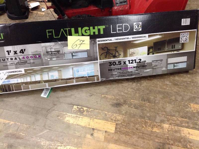 lot 67 image: Pixi 1 ft. x 4 ft. Edge-Lit LED FlatLight Luminaire open box never  used