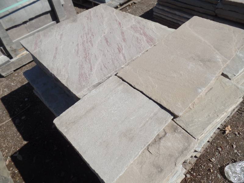 lot 13 image: Natural Cleft Sandstone Paving -Tumbled Edge