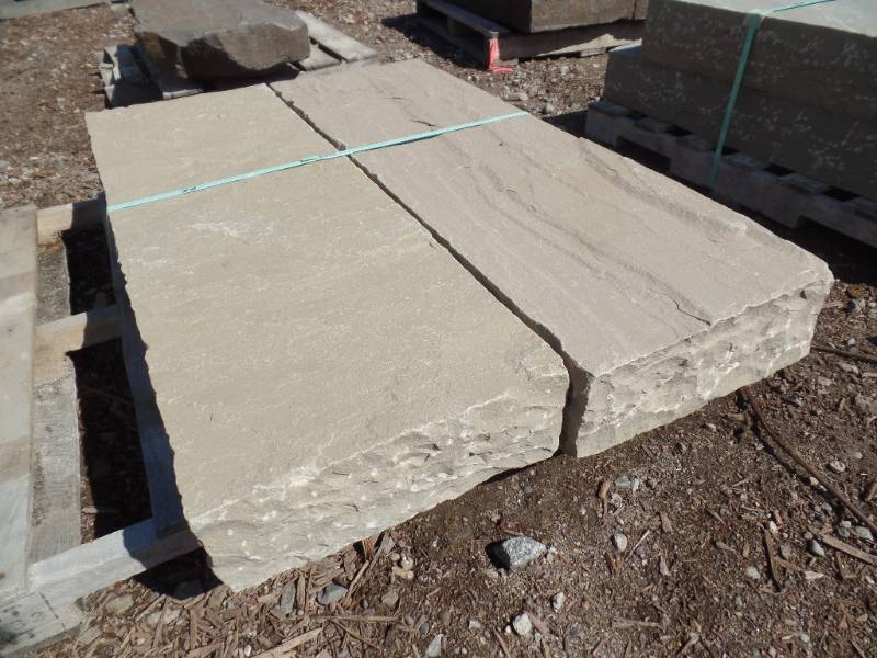 lot 30 image: Natural Cleft Sandstone Steps 
