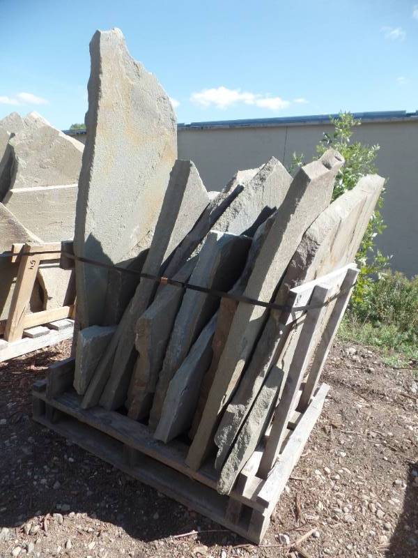 lot 50 image: BLUESTONE Irregular Stand Up Flagstone