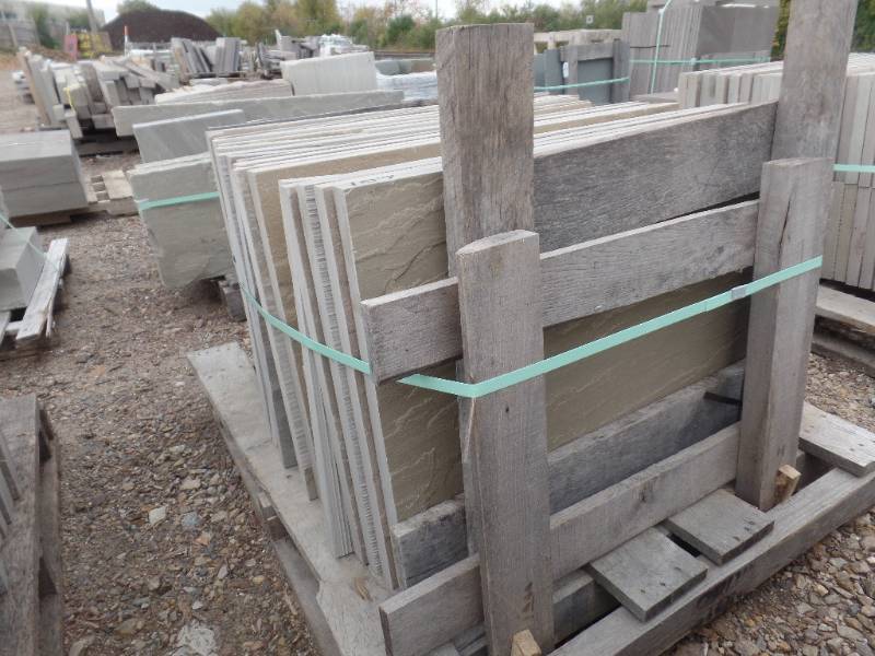 lot 107 image: Natural Cleft Sandstone Sawn Edge
