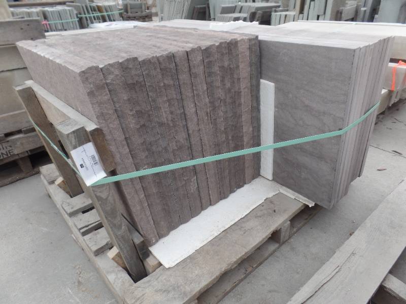 lot 159 image: Cocoa Sandstone Patterned Paving and Caps