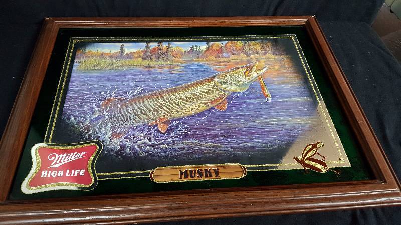 lot 10 image: Miller High Life Musky Bar Mirror