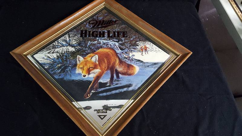 lot 17 image: Miller High Life Bar Sly Mirror