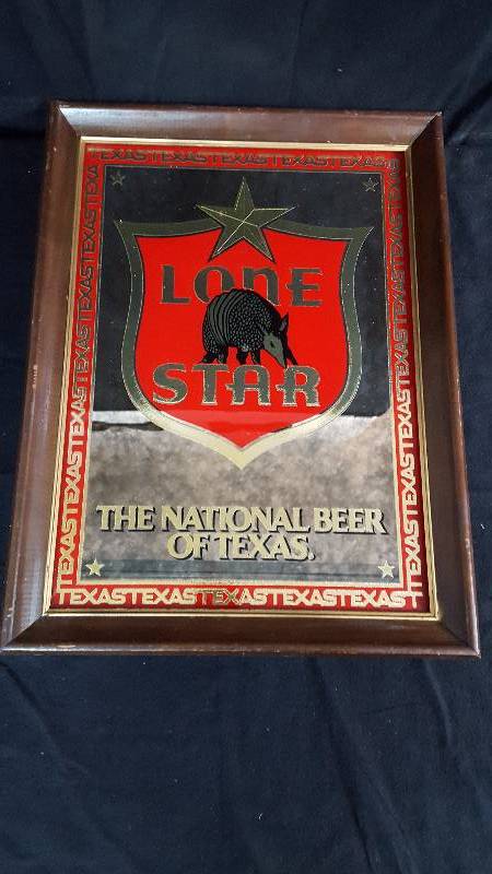 lot 47 image: Lone Star Beer Bar Mirror