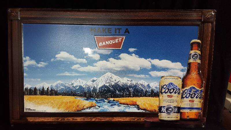 lot 53 image: Embossed Coors Beer Sign