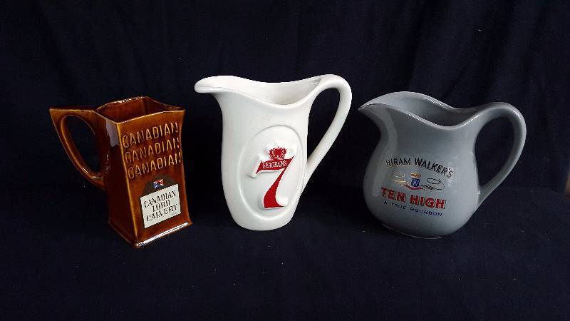 lot 64 image: 3 Alcohol Drink Pitchers