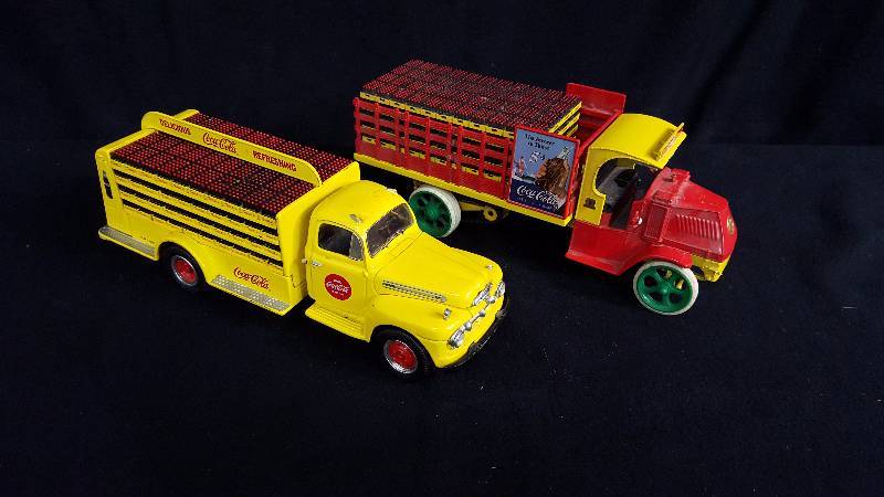 lot 114 image: Coca-Cola First Gear Trucks