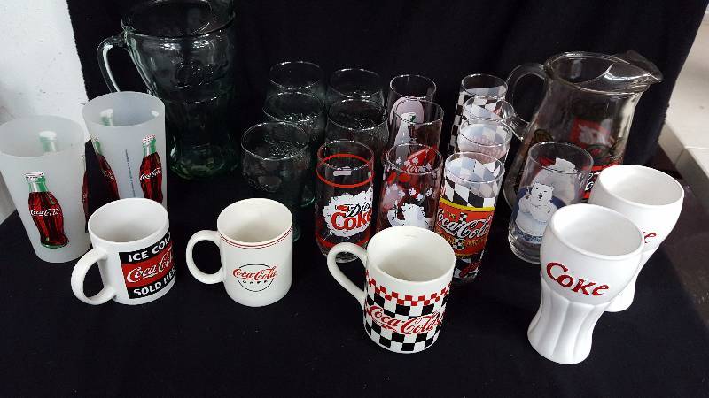 lot 124 image: Coca-Cola Pitcher & Glasses