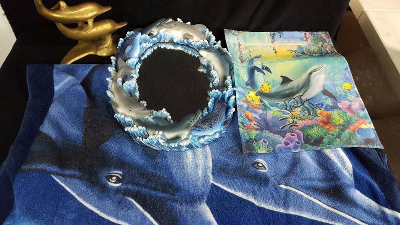 lot 159 image: Dolphin Mirror