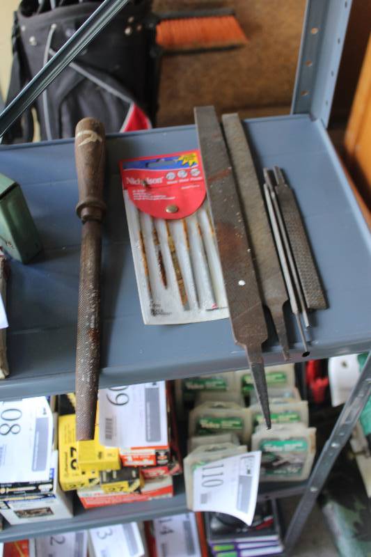 lot 105 image: Assorted Hand Files, Wood Rasps