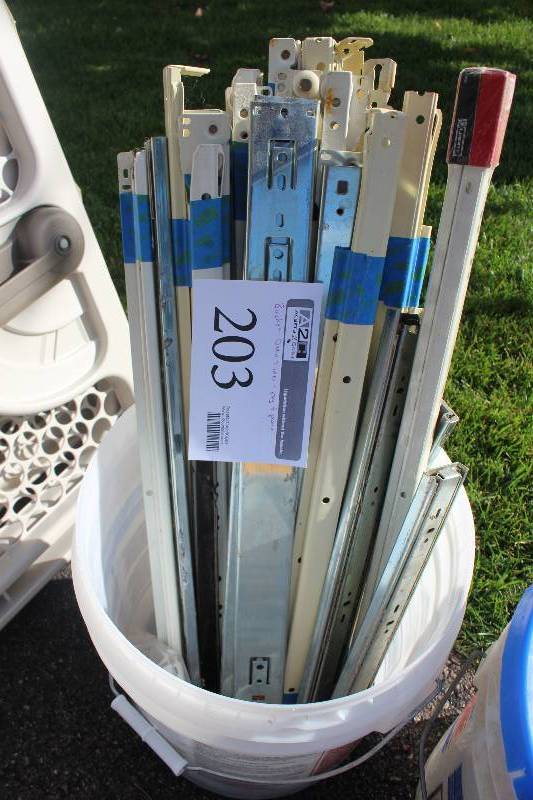 lot 203 image: Bucket Lot of Draw Slides For Reg & Piano
