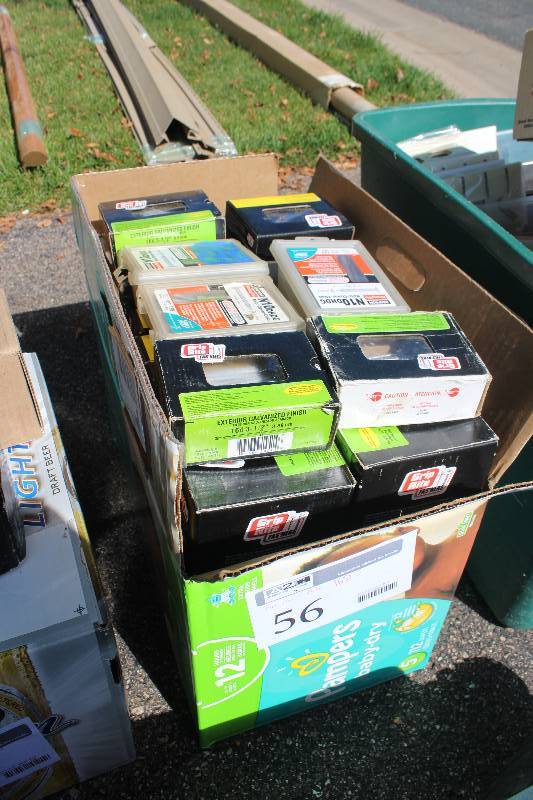 lot 56 image: Box Lot of 16D 3.5in. Nails Exterior Galvanized Finish