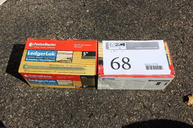 lot 68 image: Lot of (2) Box Lot of Ledger Lok 5in. Bolts