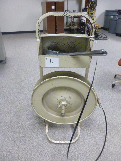 Metal Banding Cart on Wheels