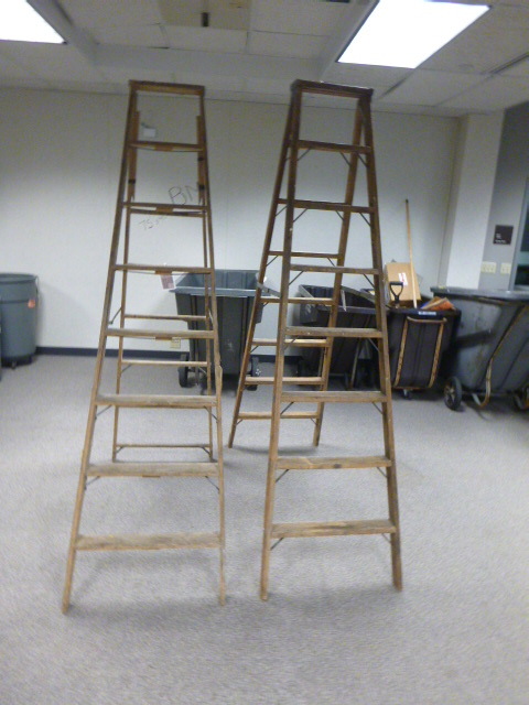 2 Wood Ladders