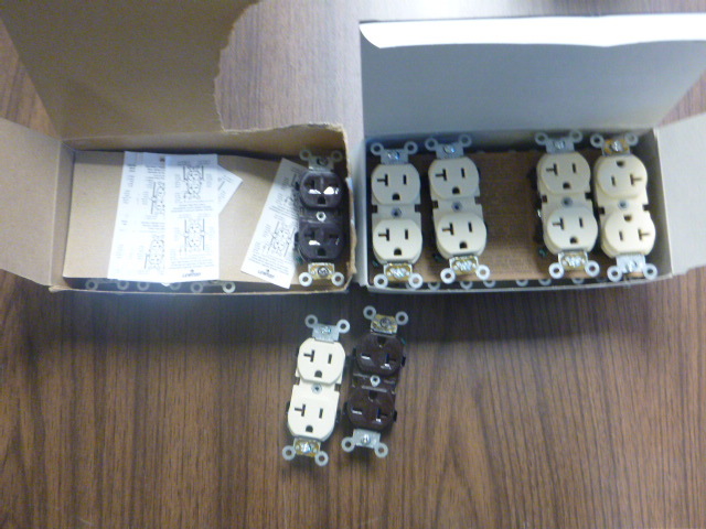 12 NEW Leviton Receptacles