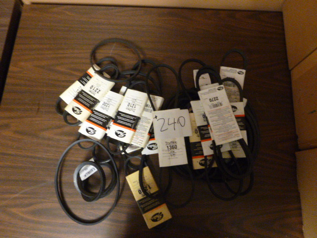 Lot of Miscellaneous V Belts