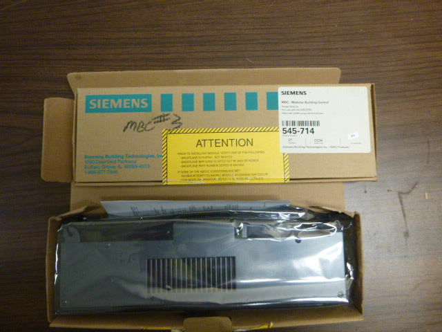 2 NEW Siemens MBC-Modular Building Controls