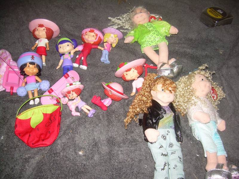 lot 85 image: COLLECTIBLE STRAWBERRY PATCH DOLLS AND BEANIE BABY BOPPERS