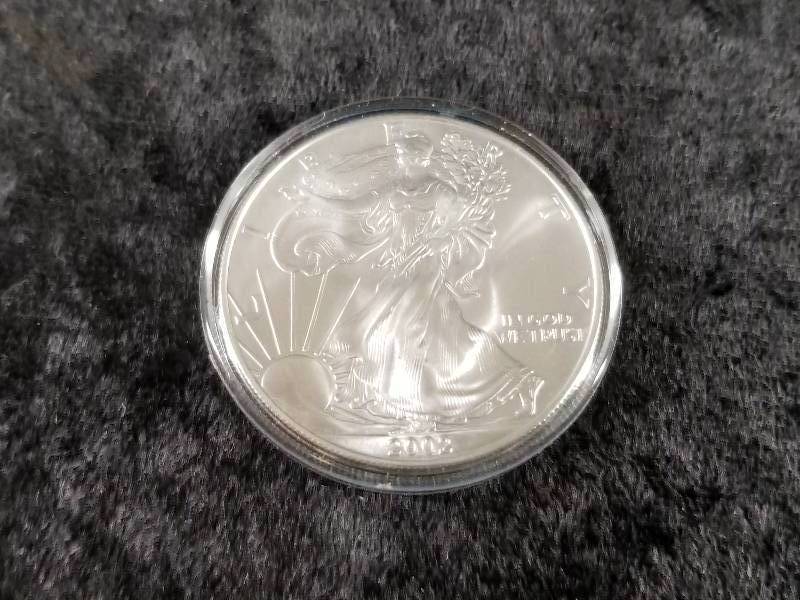 2002 $1 Walking Liberty, 1 oz Silver, BU