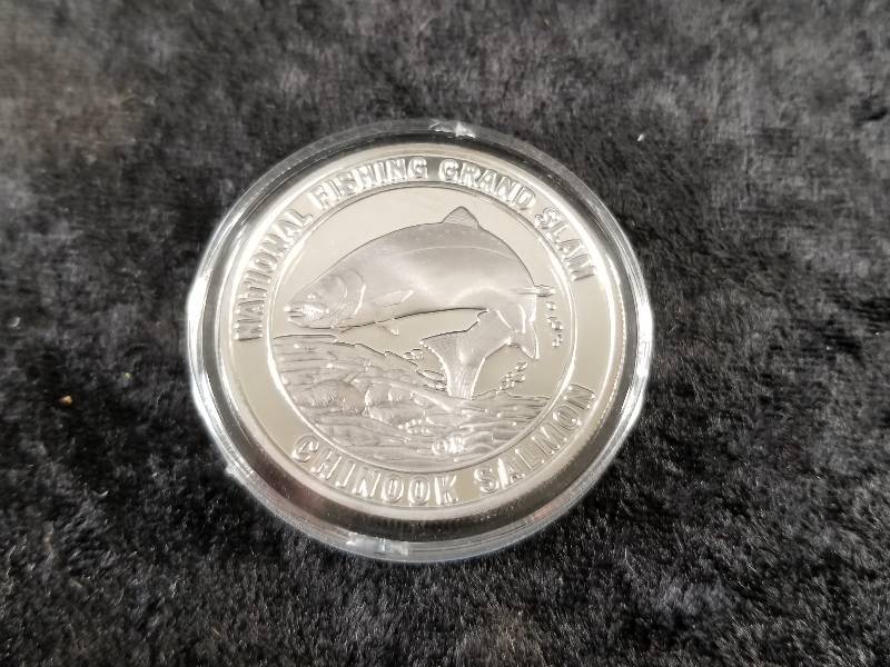 North American Fishing Club, 1oz Silver, BU - Chinook Salmon