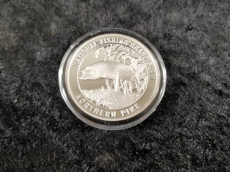 North American Fishing Club, 1oz Silver, BU - Northern Pike