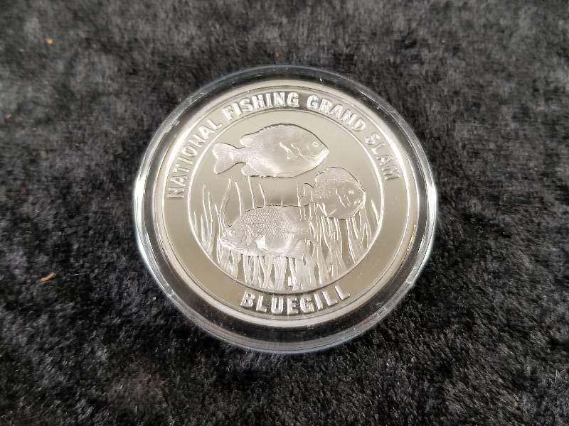 North American Fishing Club, 1oz Silver, BU - Bluegill