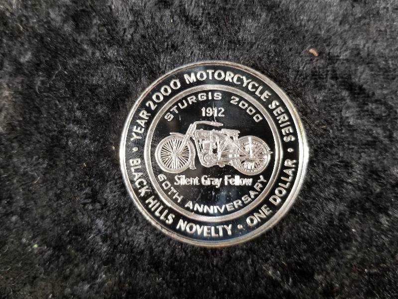 2000 Motorcycle Series, 1 oz Silver - 1912 Silent Grey Fellow