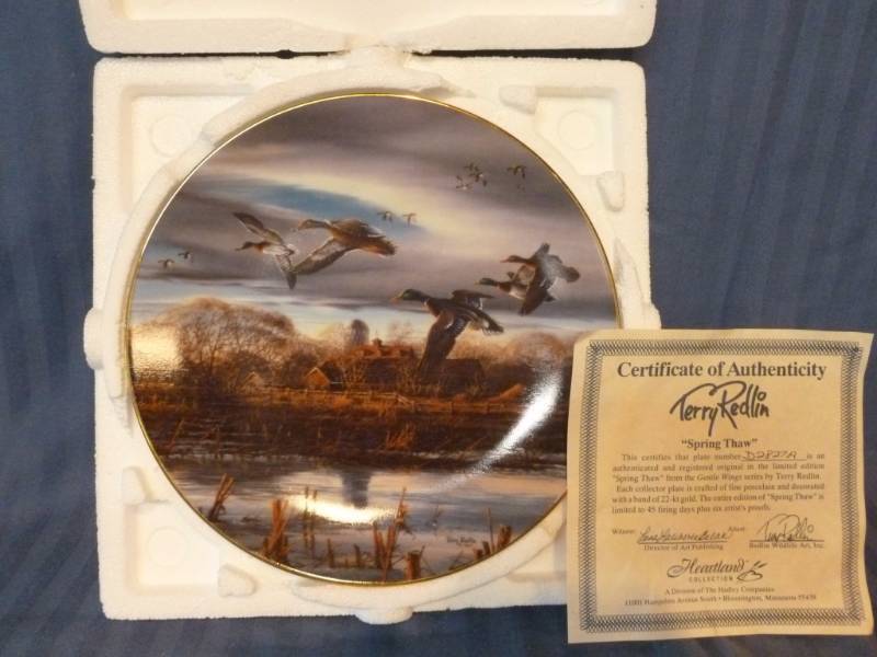 lot 182 image: Terry Redlin Plate Decoration