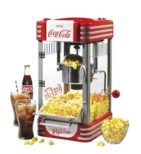 lot 209 image: AS-IS - USED w WEAR - Nostalgia Coca-Cola Kettle Popcorn Maker