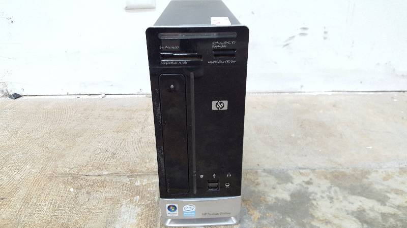 lot 222 image: FOR PARTS  REPAIR - HP Pavillion Slimline Desktop PC Model S3720Y - BAD DISC DRIVE AS IS