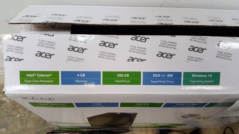 lot 223 image: FOR PARTS  REPAIR - Acer Aspire X AXC-704G-UW61 Desktop - WILL NOT RESET PC AS IS 