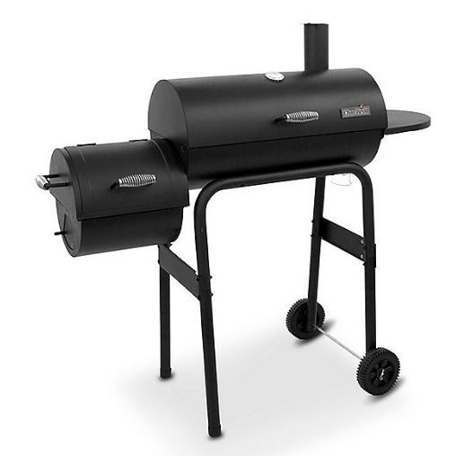 lot 628 image: FOR PARTS  REPAIR - Char-Broil American Gourmet Charcoal Smoker Grill - MISSING HARDWARE  SCREWS