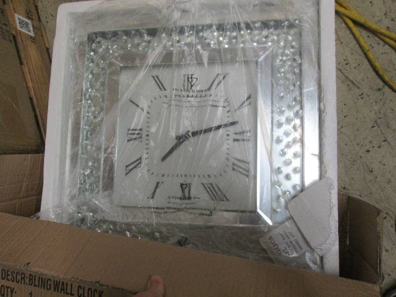 Bling Wall Clock open box Retail $1...